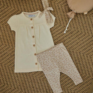 Dirkje 2 pce babysuit ss + headband