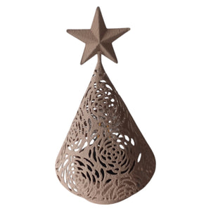 Mansion - Brown Deco Christmas tree 14.5*14.5*26.5cm