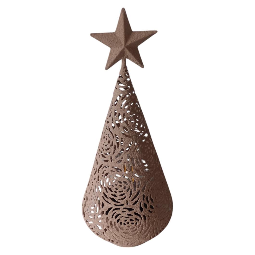 Mansion - Brown Deco Christmas tree 14.5*14.5*37cm