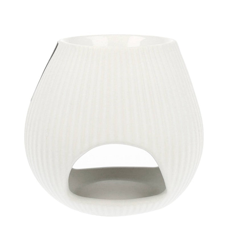 Scentchips Scentburner Oval Low White 10x10x11cm