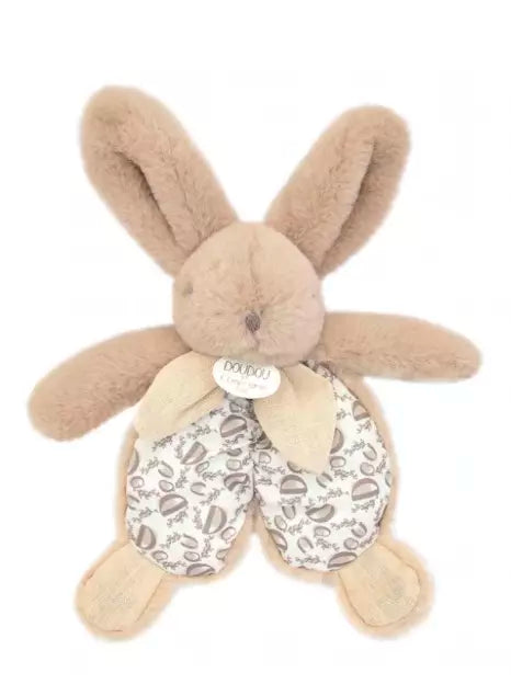 Doudou lapin beige - Doudou plat - 18 cm