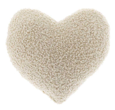 Kussen Curly heart 40x40cm sand