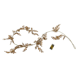 Mansion - Garland Emely Gold Leaf 16L 150cm