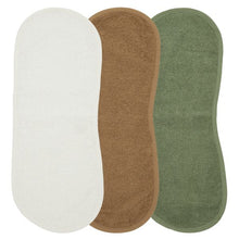 Afbeelding in Gallery-weergave laden, Meyco Spuugdoek 3-pack badstof Uni - offwhite/toffee/forest green - 53x20cm