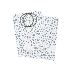 Meyco Geboortekaartjesbundel Bubbles Blue One size