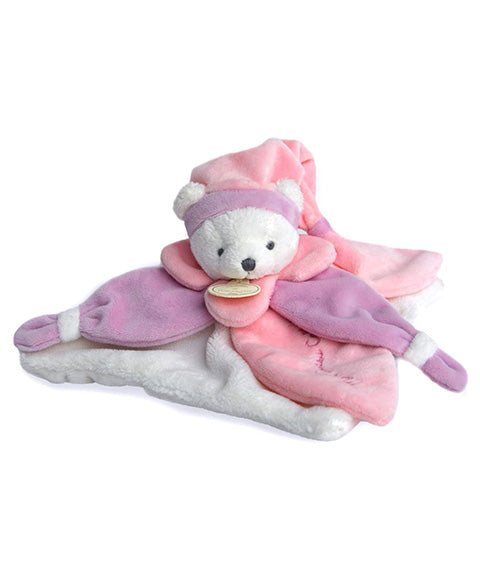 Doudou Roze Collector Bear Flat Deken - 24 cm