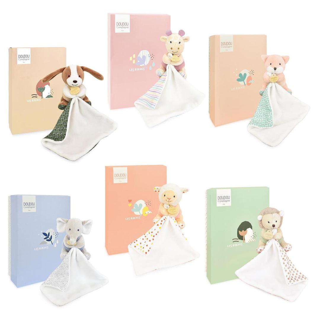 Doudou LES RIKIKIS - pantins avec doudou assortis