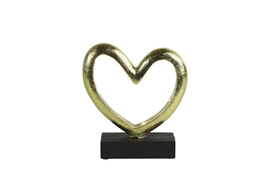Ornament hart LED Love S goud-L14,5B5H15,5CM