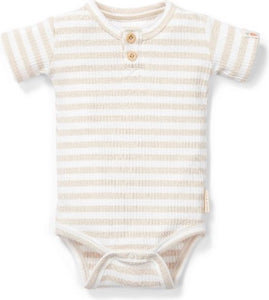 Little Dutch Romper korte mouw Stripe Sand/White