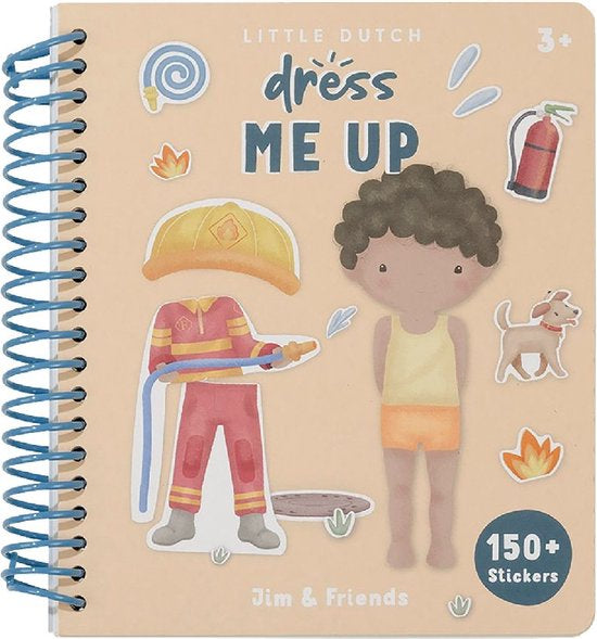 Little Dutch Aankleed- en stickerboek Jim & Friends