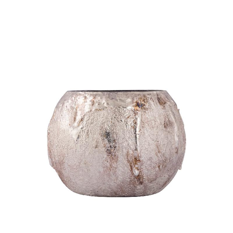 PTMD - Inanna Silver glass tealight dripped L