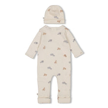 Afbeelding in Gallery-weergave laden, Feetje Geschenkset 1-delig babypak + muts offwhite