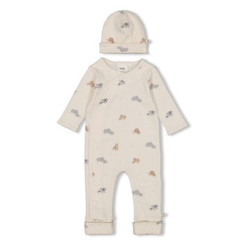 Feetje Geschenkset 1-delig babypak + muts offwhite