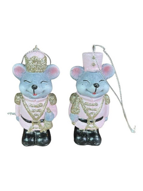 Mansion - 2asst hanging soldier mouse 4.5*3*10