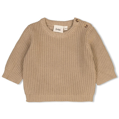 Feetje Sweater gebreid - The Magic is in You - Taupe