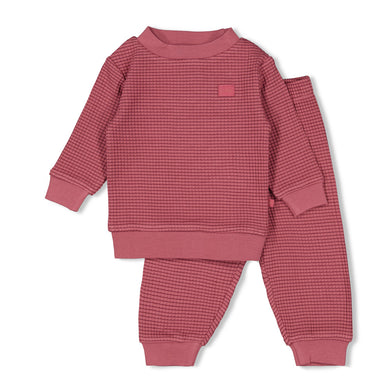 Feetje Wafelpyjama - Family Limited Edition - Berry