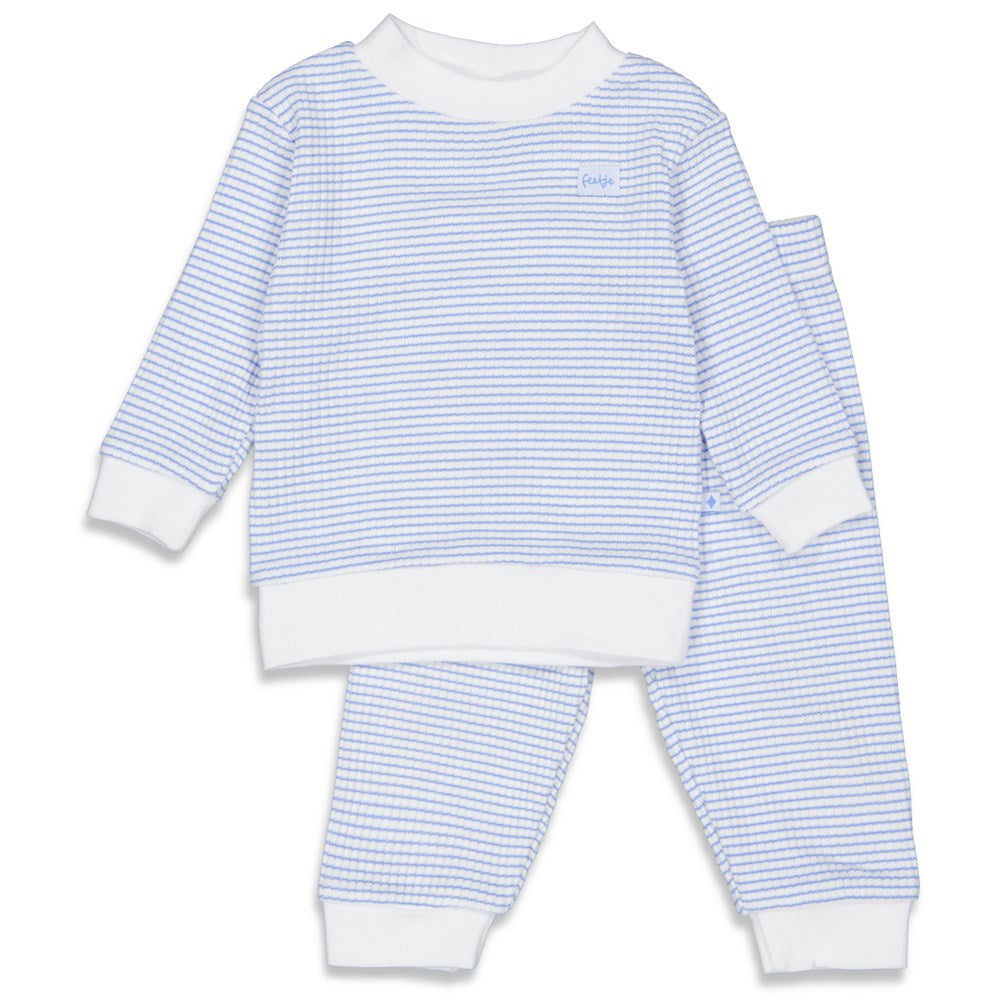 Feetje Pyjama wafel - Blauw (maat 92 t/m 128)