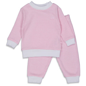 Feetje Pyjama wafel - Roze (maat 56 t/m 86)