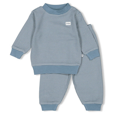 Feetje Pyjama wafel - IJsblauw (maat 92 t/m 128)