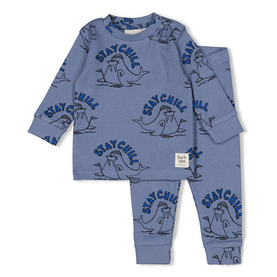 Feetje Wafelpyjama - Willy Walrus - Premium Sleepwear by Feetje