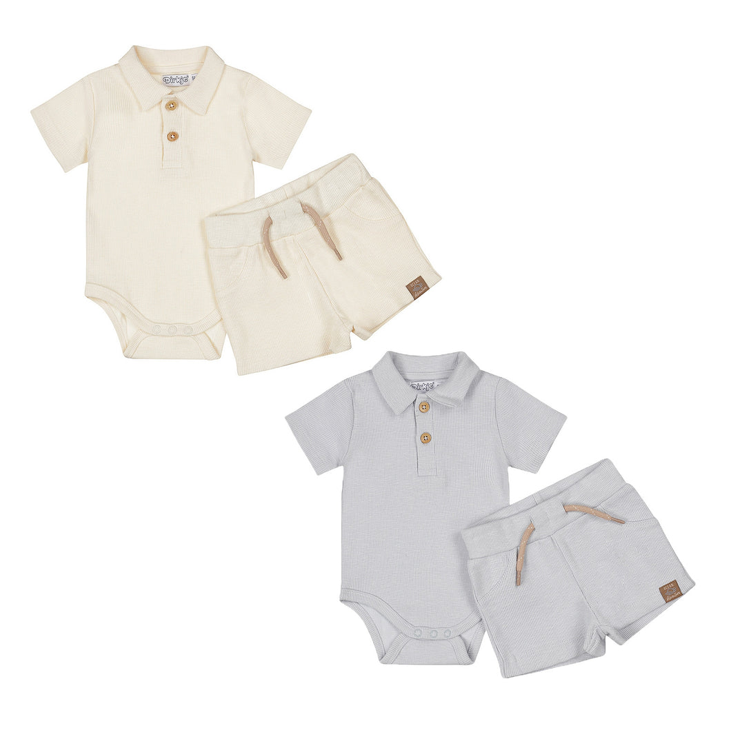 Dirkje 2-pack 2 pce babysuit ss