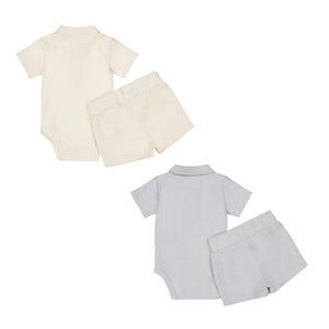 Dirkje 2-pack 2 pce babysuit ss