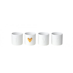 Räder Love ligths Set of 4pcs