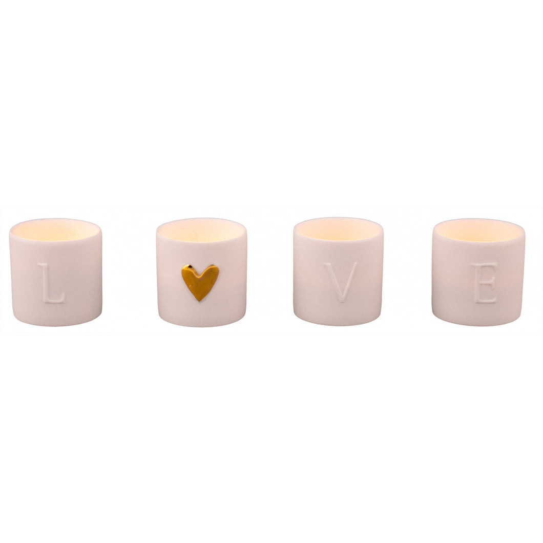 Räder Love ligths Set of 4pcs