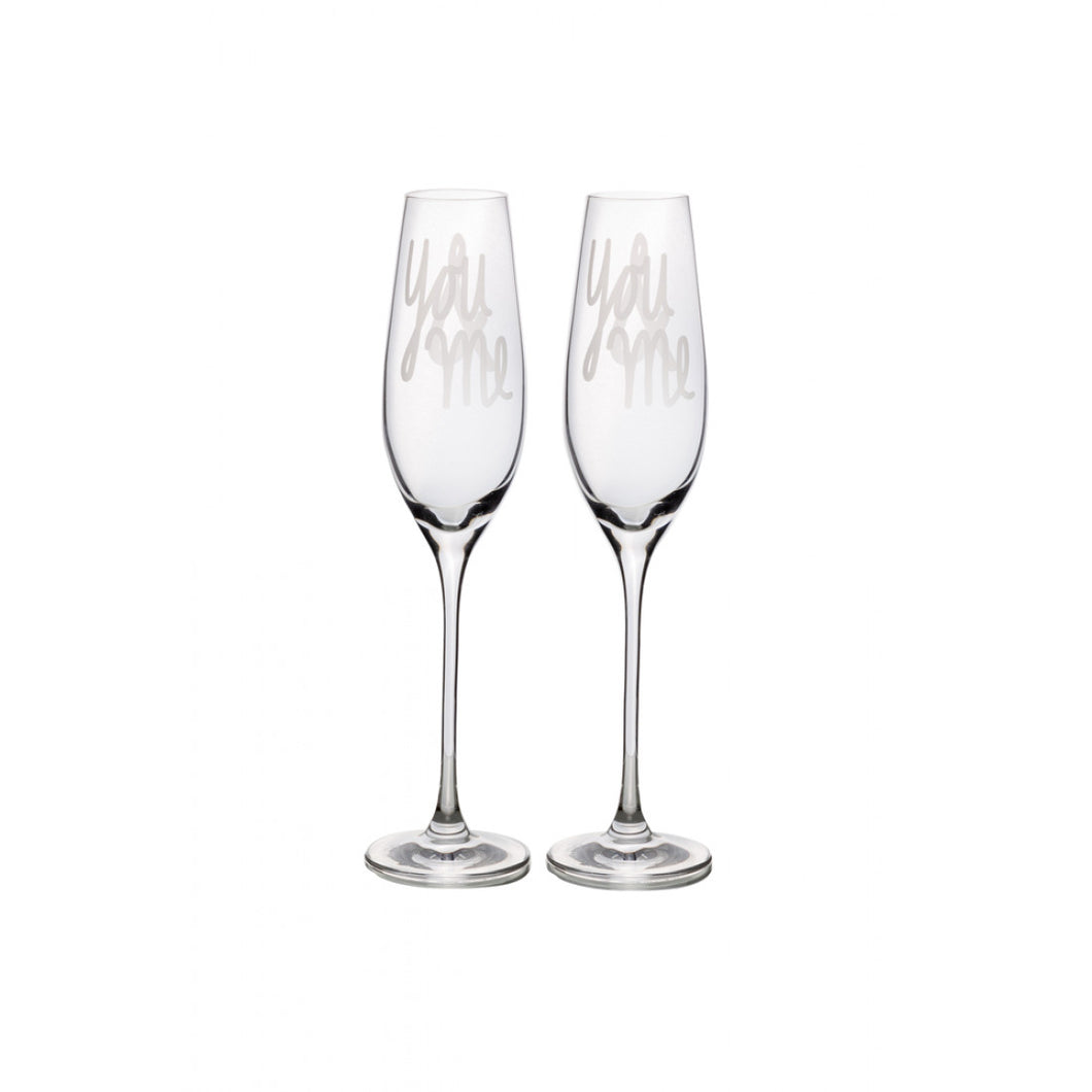 Räder Sektglas Set You & me