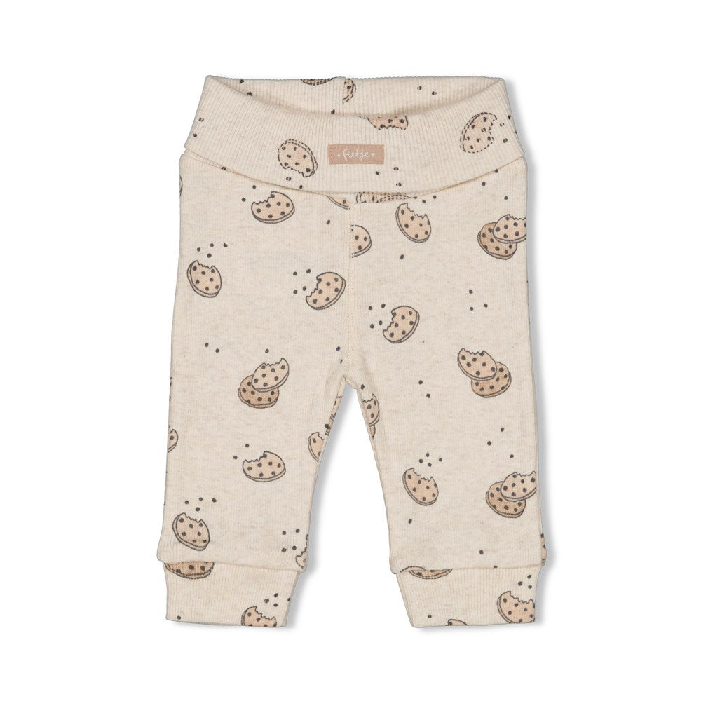 Feetje Broek AOP rib - Cute Cookie