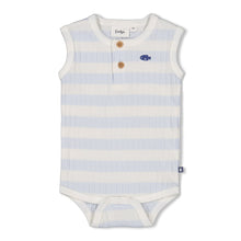 Afbeelding in Gallery-weergave laden, Feetje - Romper rib met streep k/m - Blue Ocean