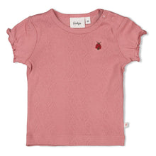 Afbeelding in Gallery-weergave laden, Feetje - T-shirt ajour rib - Ladybug