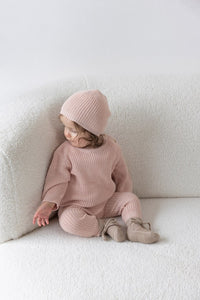 Feetje Mutsje gebreid - The Magic is in You - Roze