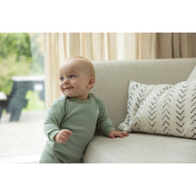 Afbeelding in Gallery-weergave laden, Feetje Pyjama wafel - Groen melange (maat 56 t/m 86)