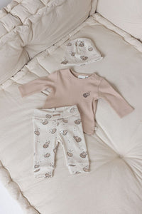 Feetje Broek AOP rib - Cute Cookie