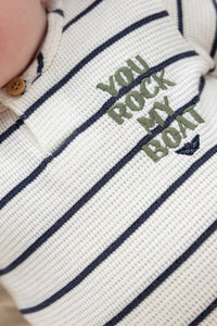 Feetje T-shirt streep wafelstructuur - Rock My Boat