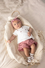 Afbeelding in Gallery-weergave laden, Feetje - Haarband ajour rib AOP - Ladybug