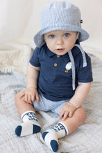 Afbeelding in Gallery-weergave laden, Feetje - Zonnehoed streep chambray - Seaside Happiness