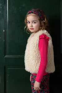 Jubel Omkeerbaar gilet suède look teddy - Girls Club