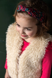 Jubel Omkeerbaar gilet suède look teddy - Girls Club