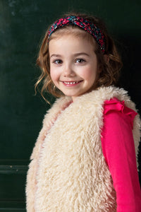 Jubel Omkeerbaar gilet suède look teddy - Girls Club