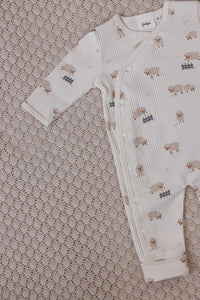 Feetje Pak omslagvoet rib AOP - Sleepy Sheepy