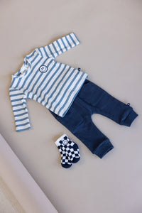 Feetje Longsleeve rib met streep -  Let's Go!
