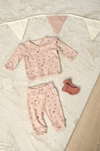 Afbeelding in Gallery-weergave laden, Feetje - Overslagshirt pointelle rib AOP - Fall in Love