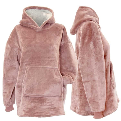 Oversized kids hoodie 75x63cm old pink
