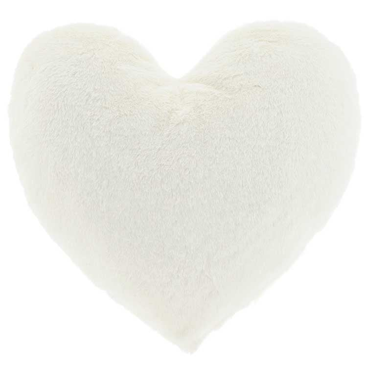 Kussen Heart 45x35cm dove white