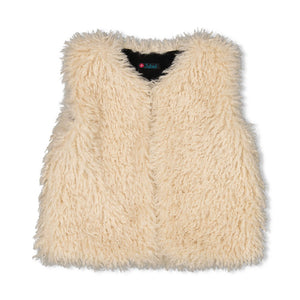 Jubel Omkeerbaar gilet suède look teddy - Girls Club