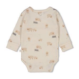 Feetje Wikkelromper AOP - Sleepy Sheepy