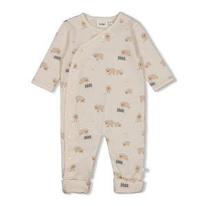 Feetje Pak omslagvoet rib AOP - Sleepy Sheepy