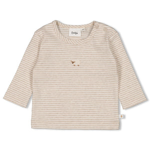 Feetje Longsleeve rib met streep - Sleepy Sheepy